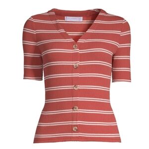 No Boundaries Juniors Striped Button Front Cardigan